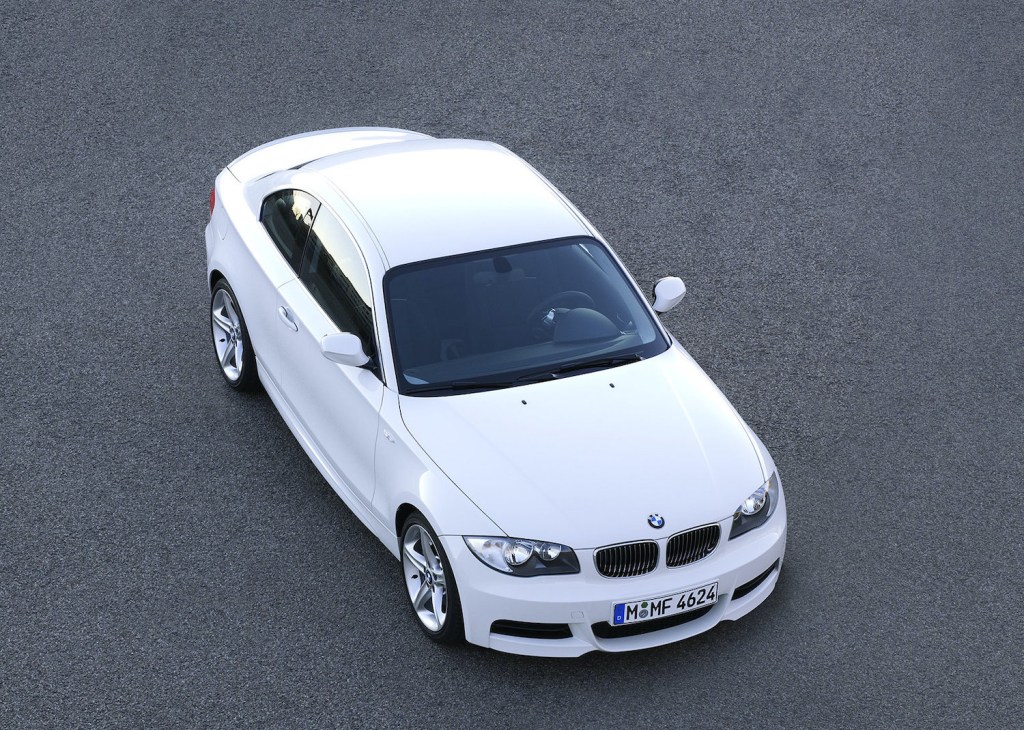 BMW 135i coupe in white
