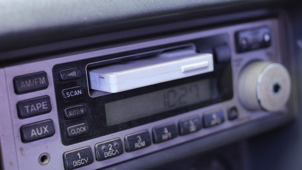 Car Cassette Player, you can't buy a car with this feature today