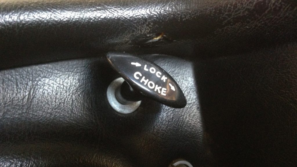 The car choke switch was used to limit airflow into the carburetor