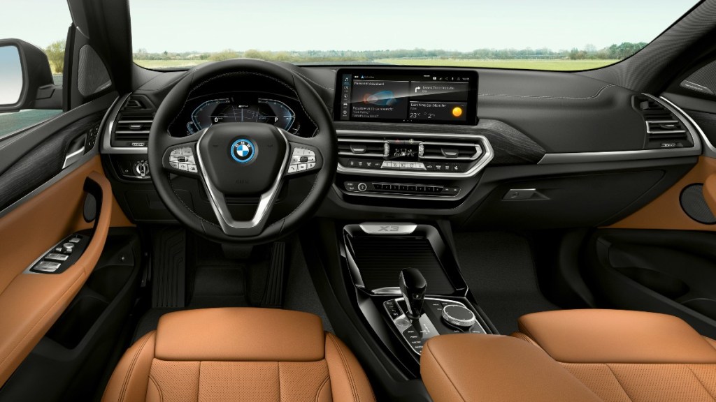 Dashboard and front seats in 2023 BMW X3, highlighting its release date and price