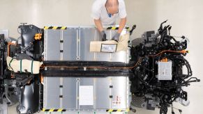 EV batteries being assembled, customers could also lease the battery.