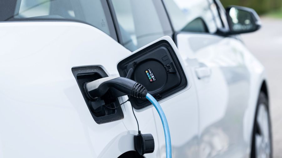An EV charging, which to do on a wide range will need proper EV infrastructure.