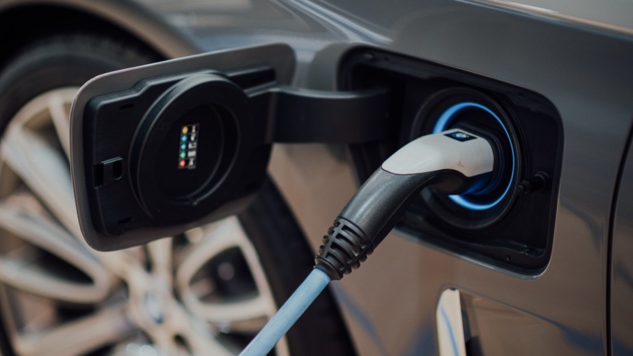 an electric car charging, charging is easier than ever
