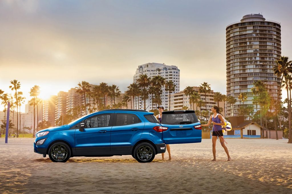 Why did MotorTrend put the 2022 Ford EcoSport in last place in its subcompact SUV ranking?