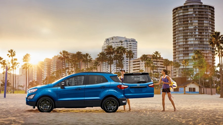 Why did MotorTrend put the 2022 Ford EcoSport in last place on its subcompact SUV rankings?