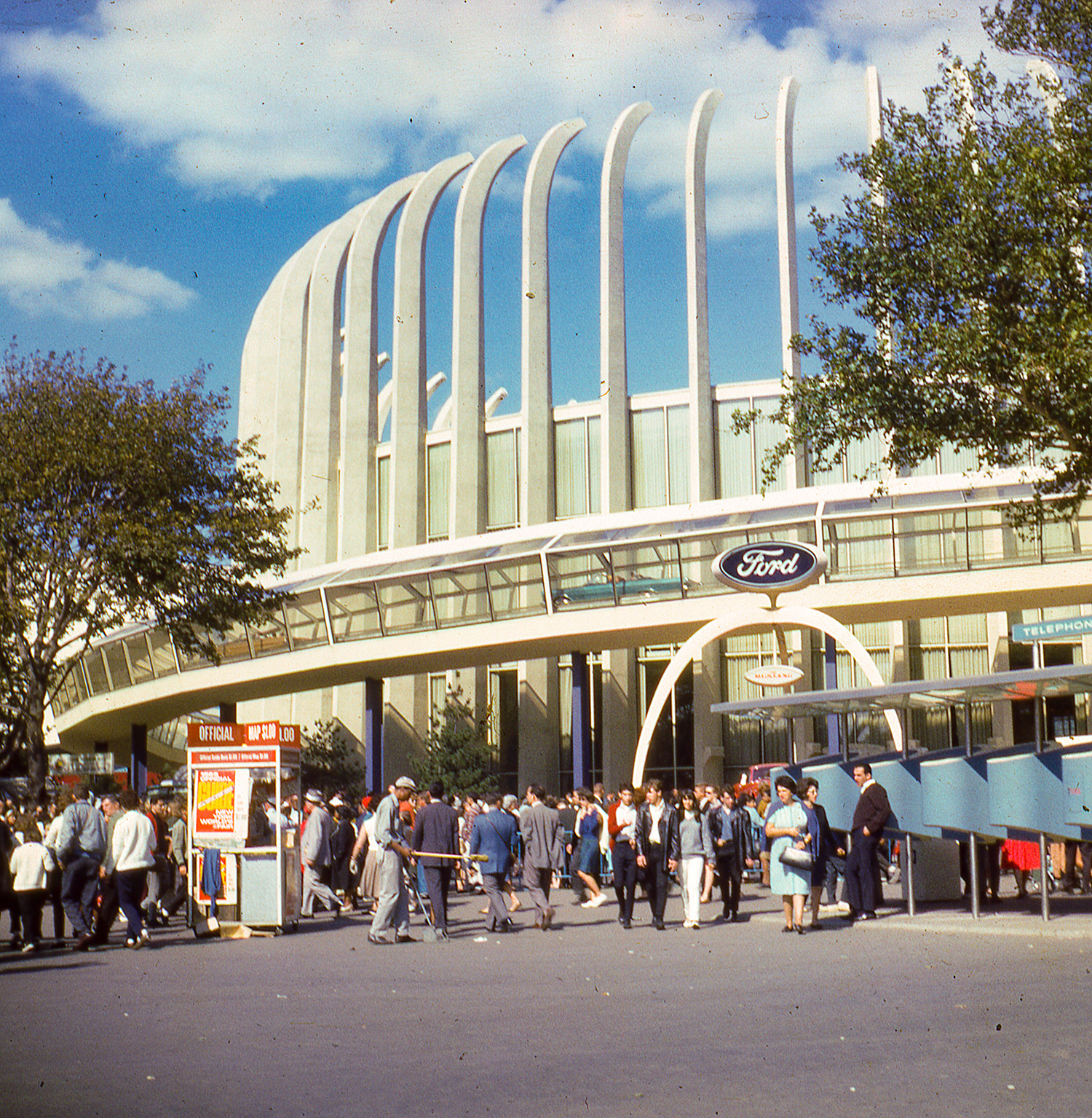 Ford Exhibit where Mustang was revealed at 1964 New York World's Fair
