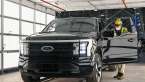 Ford F-150 Lighting production and safety tests at the Rouge Electric Vehicle Center