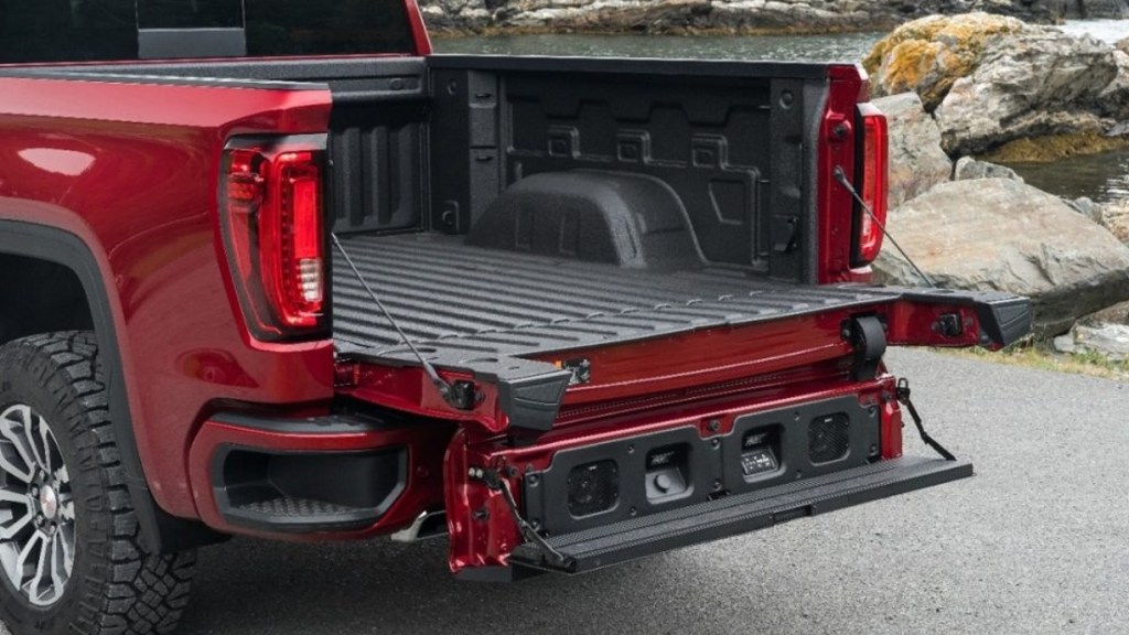 The GMC Sierra MultiPro Tailgate is one of the most versatile parts of this truck.