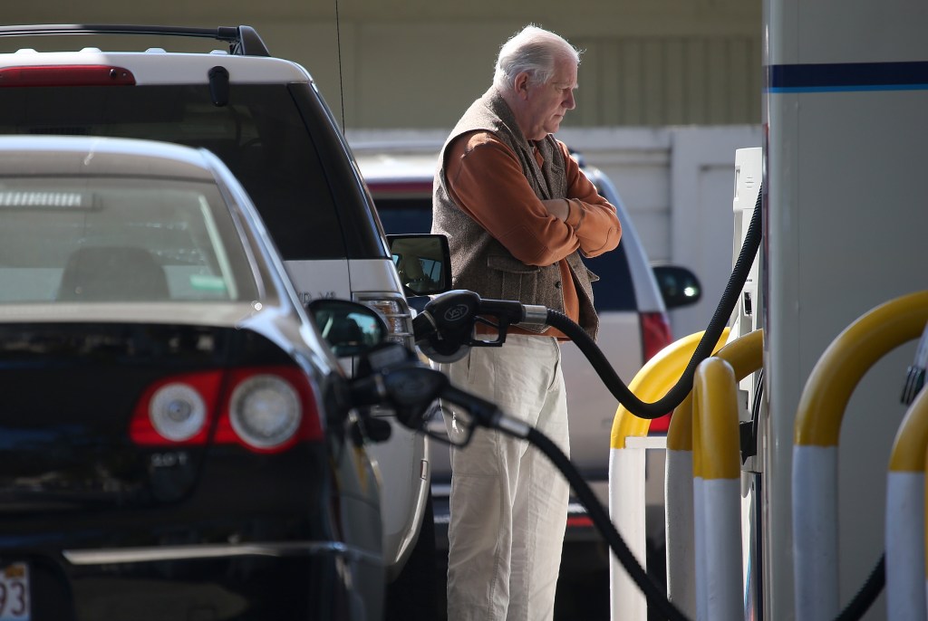 pumping gas