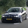 Hartge E46 H50 BMW driving down the road under power from its M5 sourced V8 swap