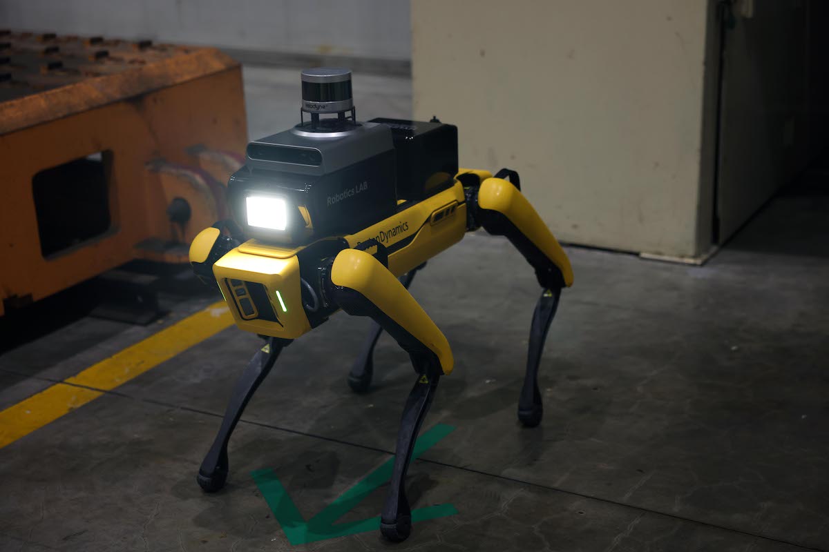 Hyundai robot service dog