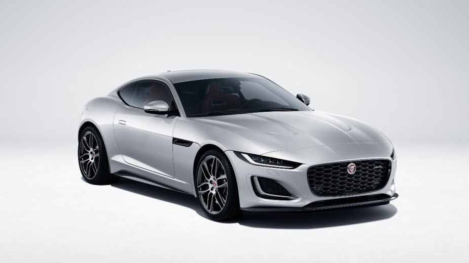 a 2022 jaguar f-type, a luxurious new coupe that is supercharged