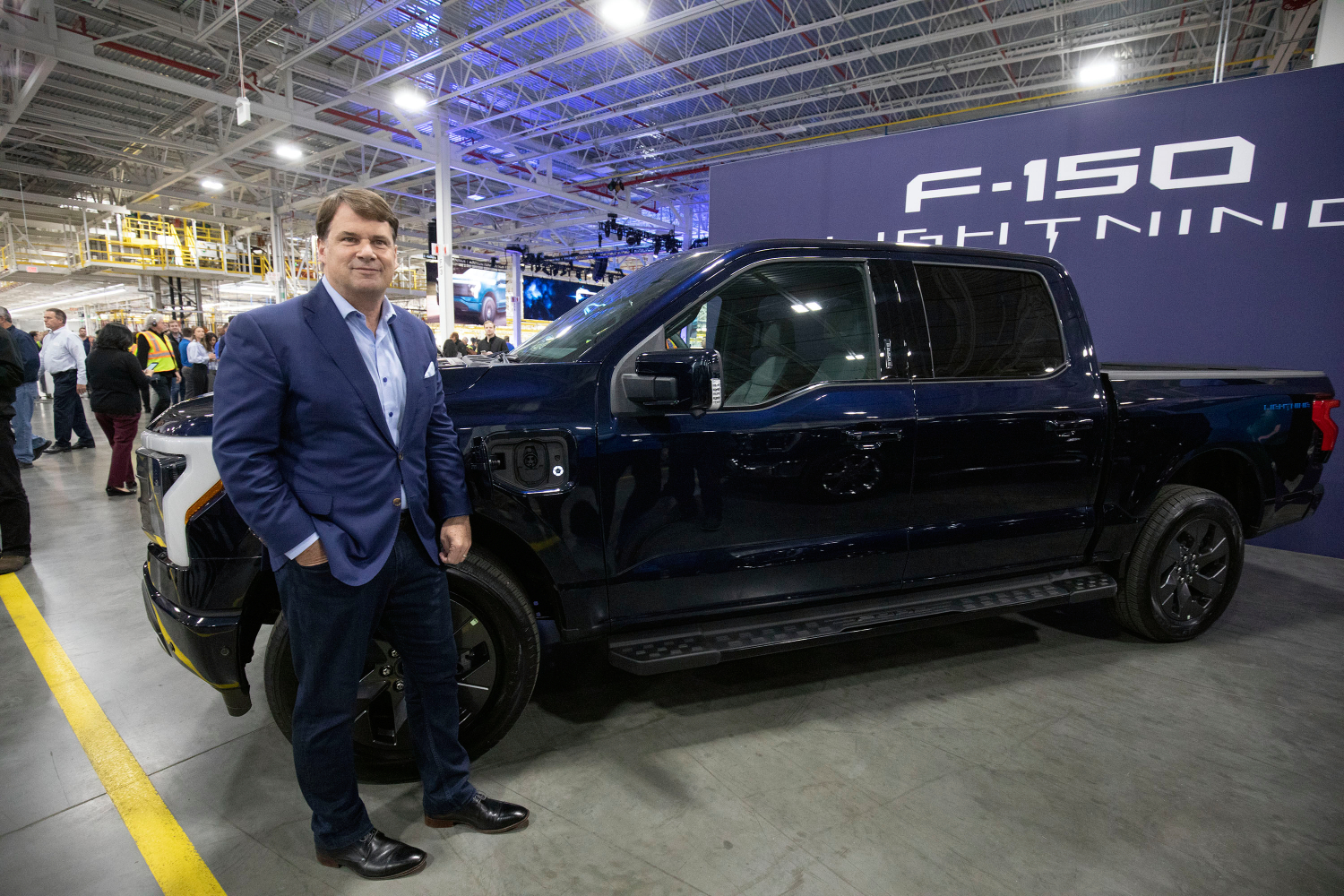 Jay Leno drove the Ford F-150 Lightning electric truck