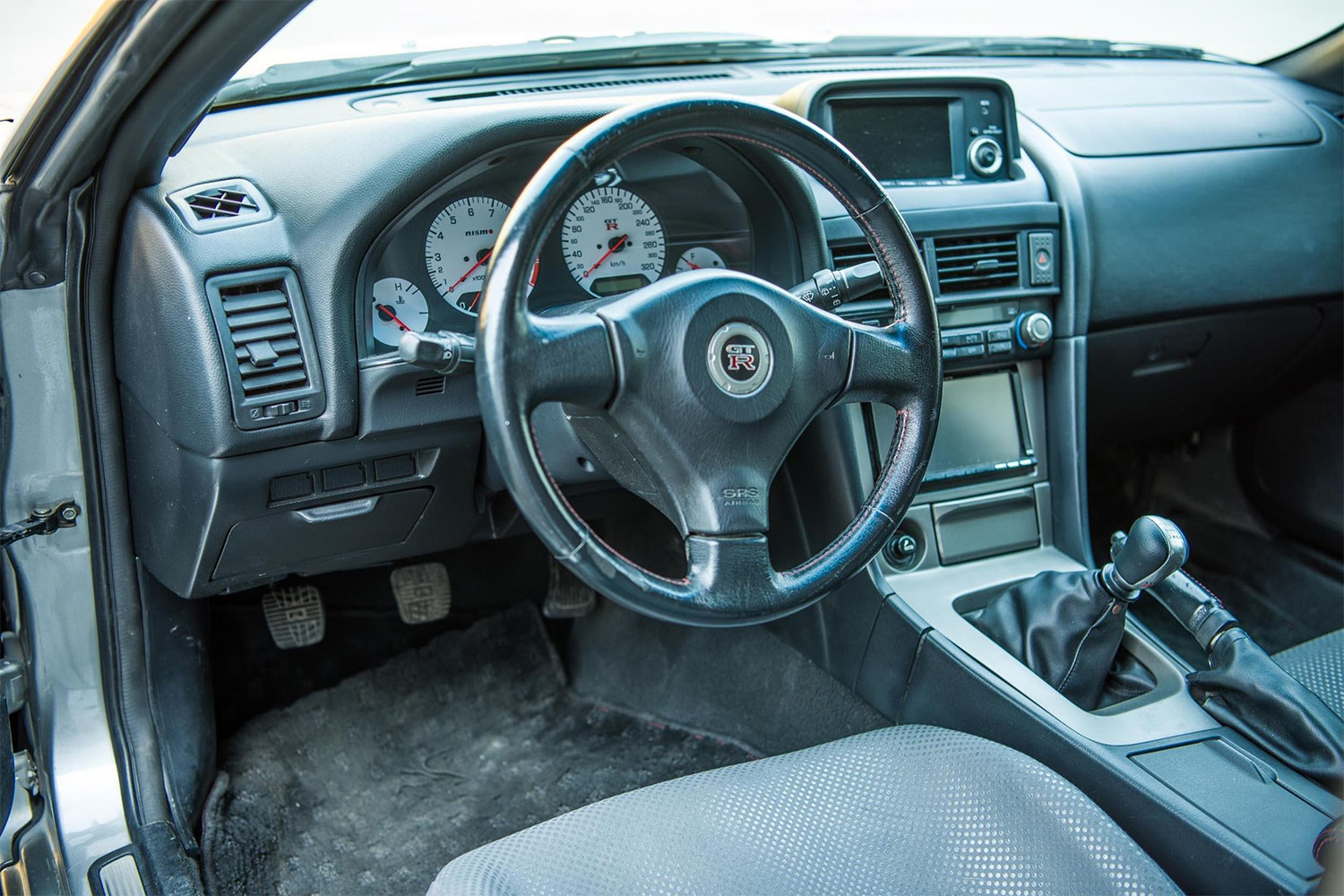 Interior of Left Hand Drive Converted Nissan Skyline R34 GT-R
