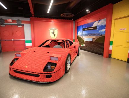 A Life-Sized Lego Ferrari F40 Is the Centerpiece of a New Legoland Attraction