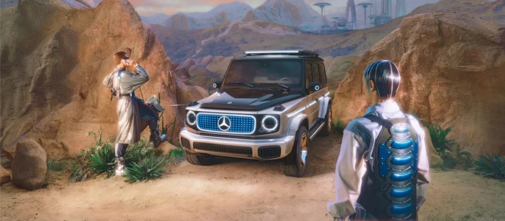 Get the Freaky Deaky on the Mercedes EQG at Benz’s Retro-Future Site ...