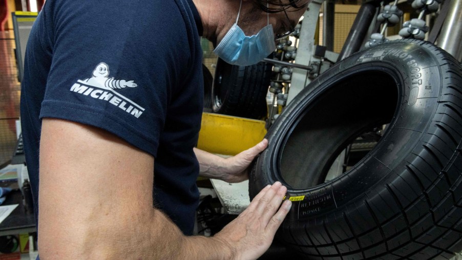 Michelin Tires in Production. Michelin makes the best tires.