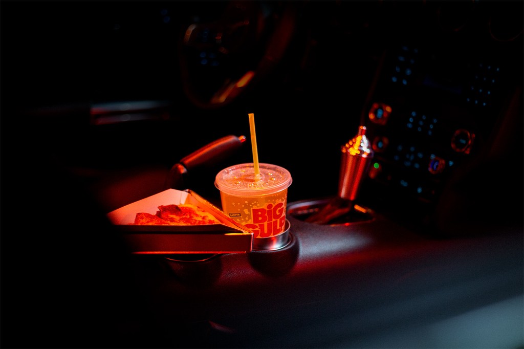 7-Eleven Ford Mustang Model 711 Interior Cupholder with Pizza holder and Slurpee shaped gear shifter