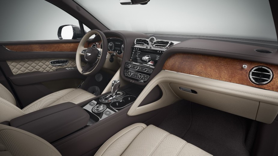 the luxurious and plush interior available with a mulliner