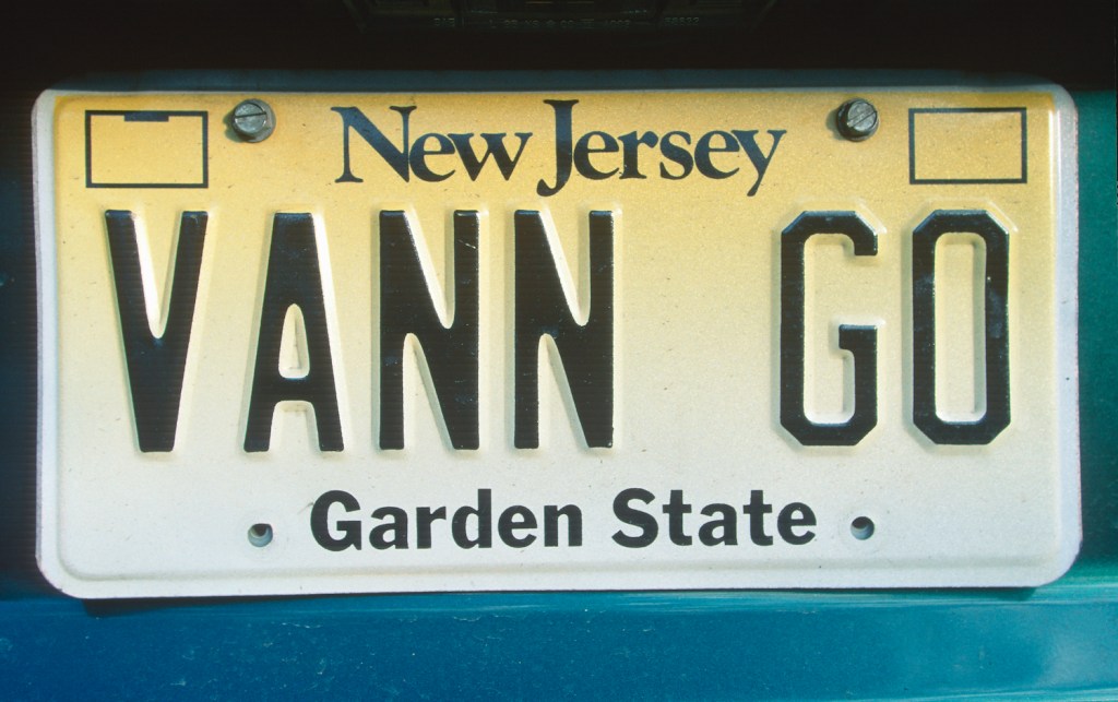 NJ vanity plate