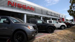 The Hanlees Hilltop Nissan dealership in Richmond, California during the global chip shortage