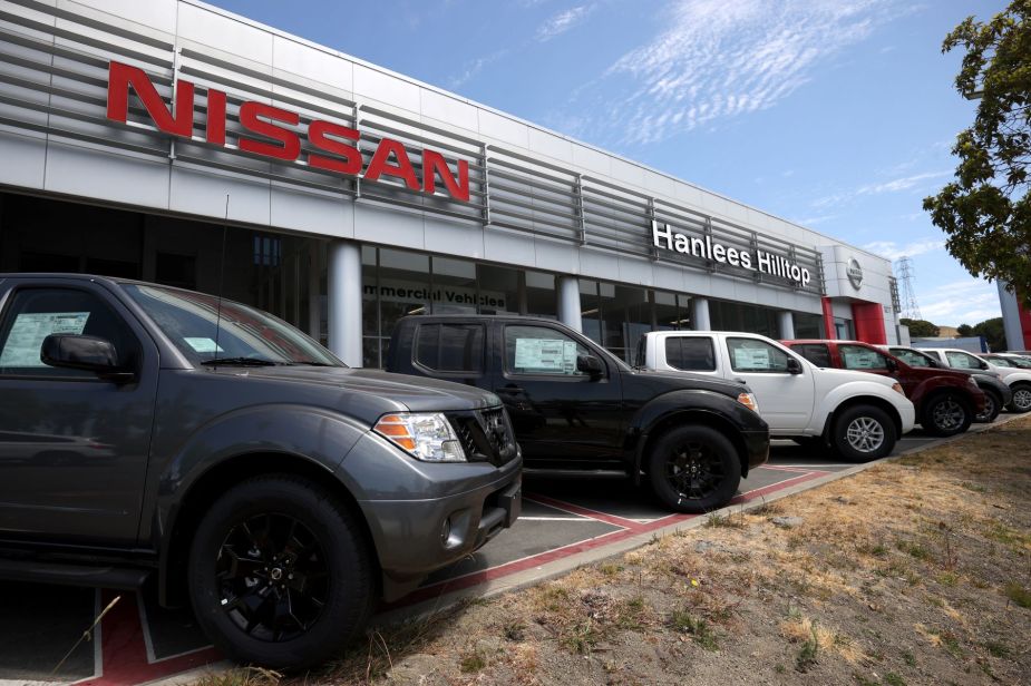 The Nissan Hanlees Hilltop dealership in Richmond, California during the global chip shortage