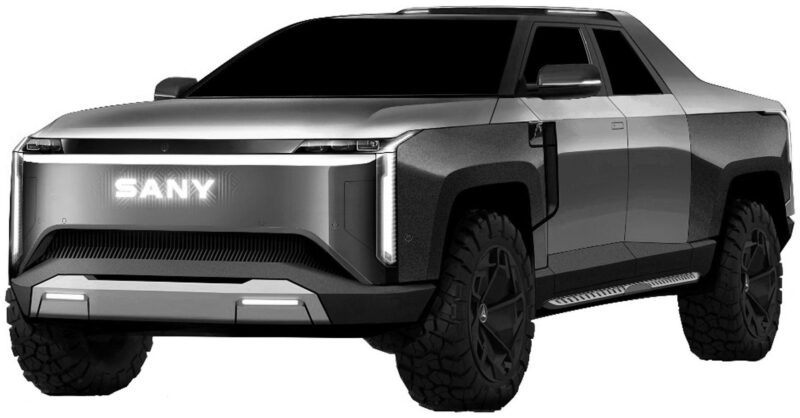 Sany Group makes cranes and excavators, now it's making a battery electric truck. Does this pickup look interesting?