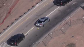 Arizona police deploy the grappler during car chase