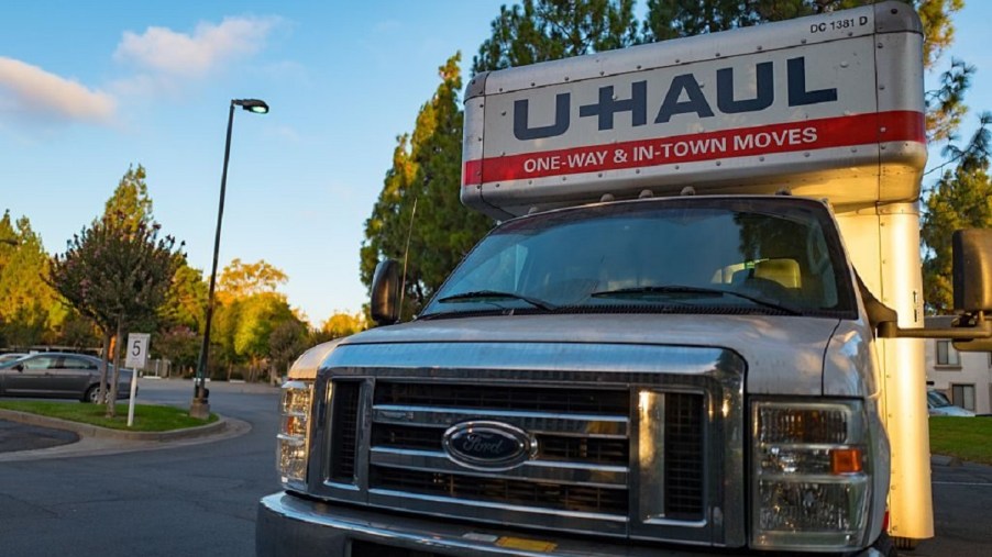A U-Haul moving truck