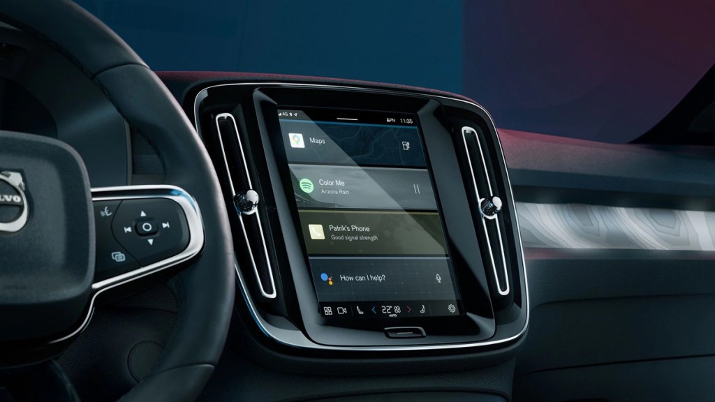 The Volvo C40 uses Google systems for its infotainment system. This electric crossover is pushing the industry forward.