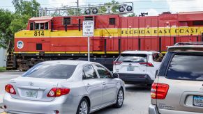 A common car superstition involves crossing over train tracks