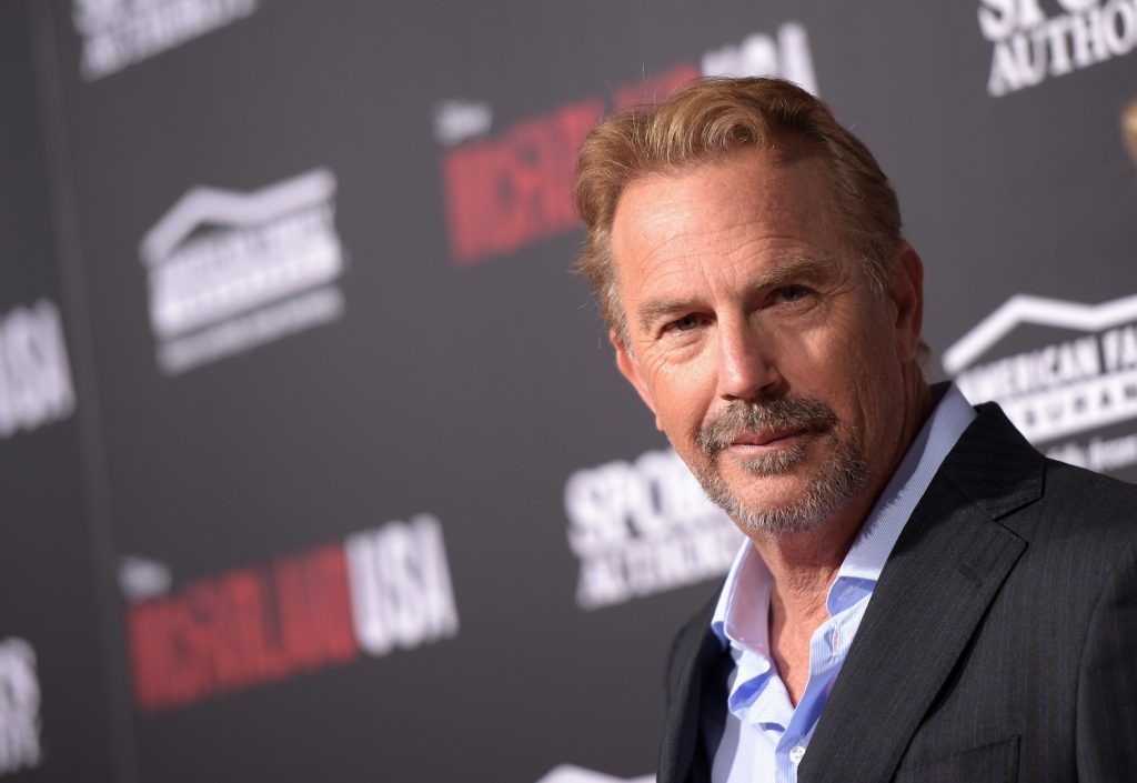 Kevin Costner attends the premiere of Disney's "McFarland, USA."