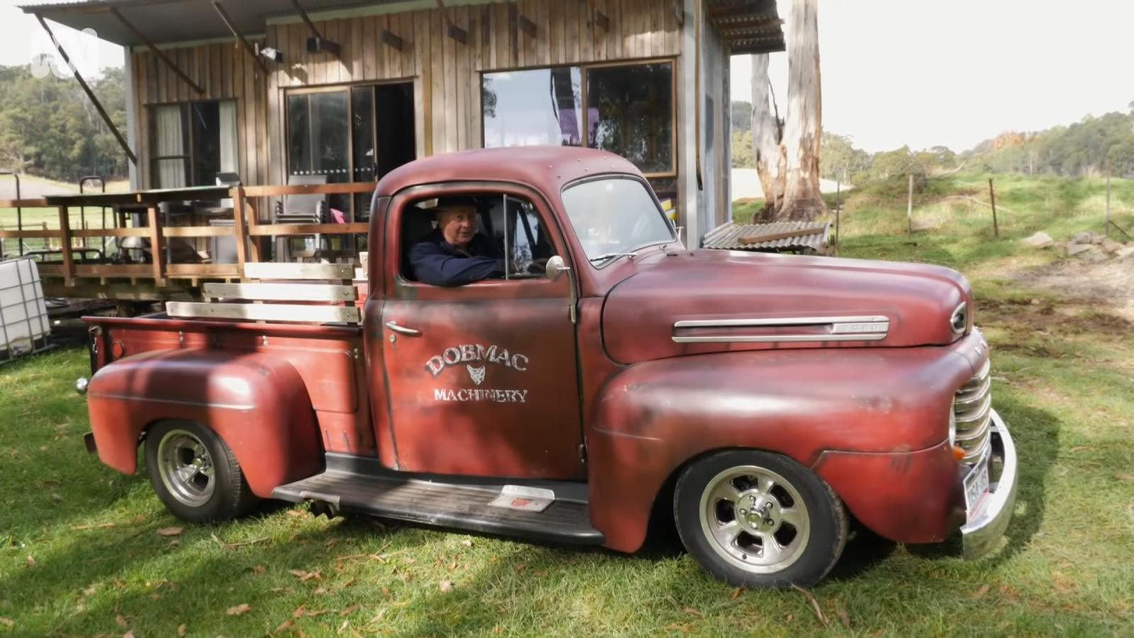 This 1948 Ford F1 pickup truck belongs to Phil Dobson