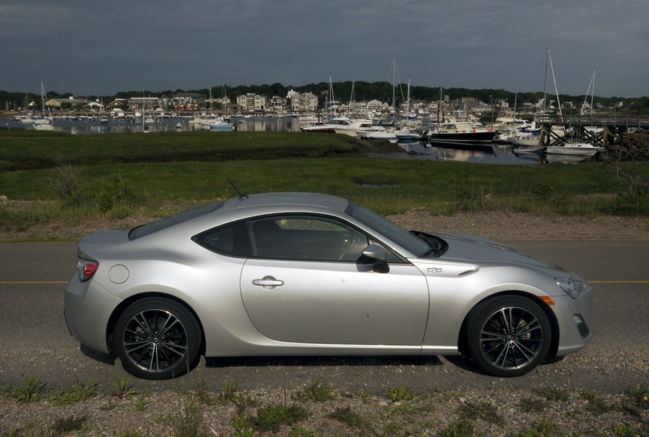 A side view of the 2013 Scion FRS.