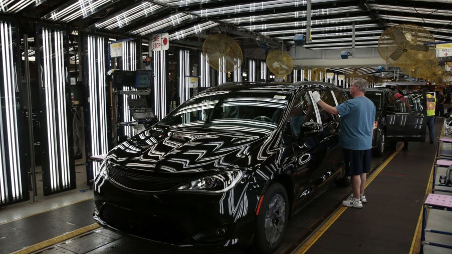 2019 Chrysler Pacifica on at FCA Windsor Assembly in Ontario, Canada