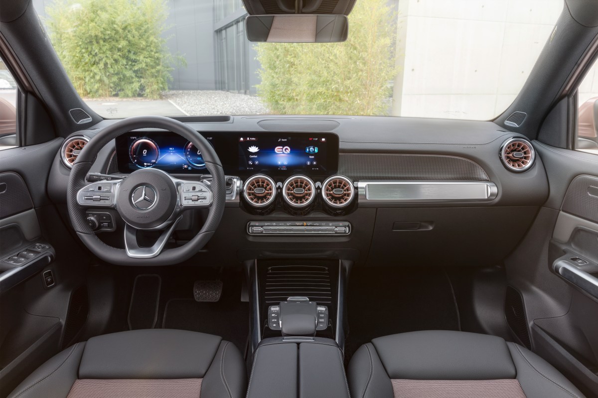 interior of the new 2023 Mercedes EQB SUV