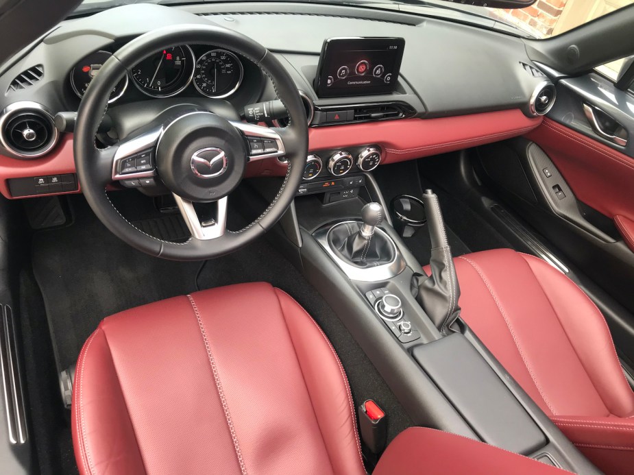 2020 Mazda Miata red interior