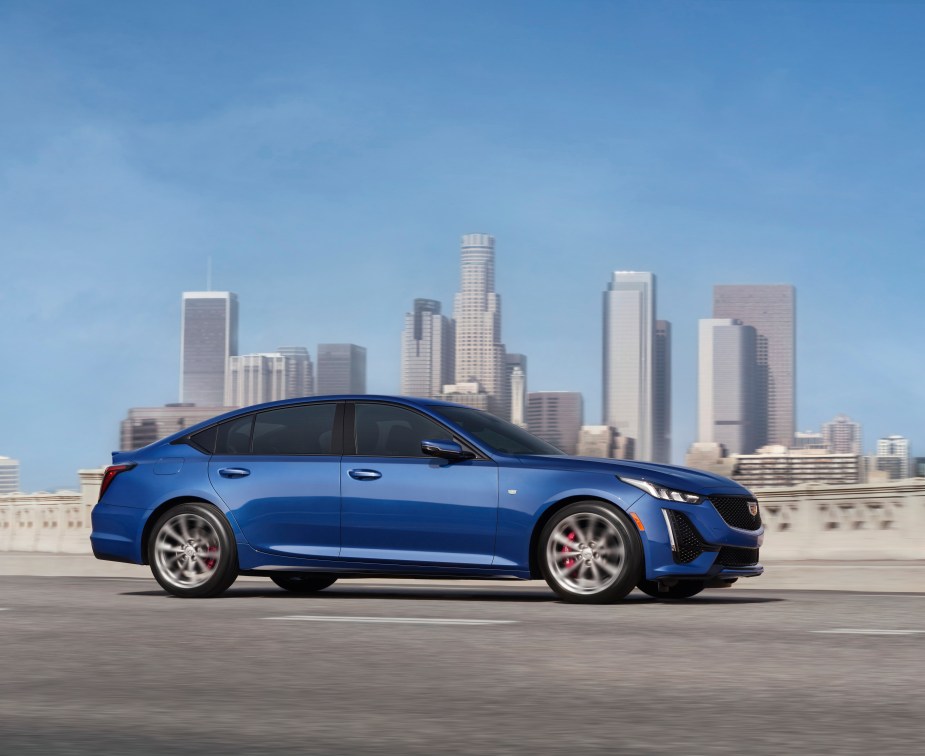 2021 Cadillac CT5 in blue