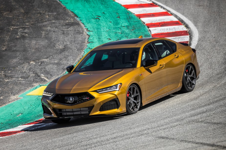 2022 Acura TLX Type S on track