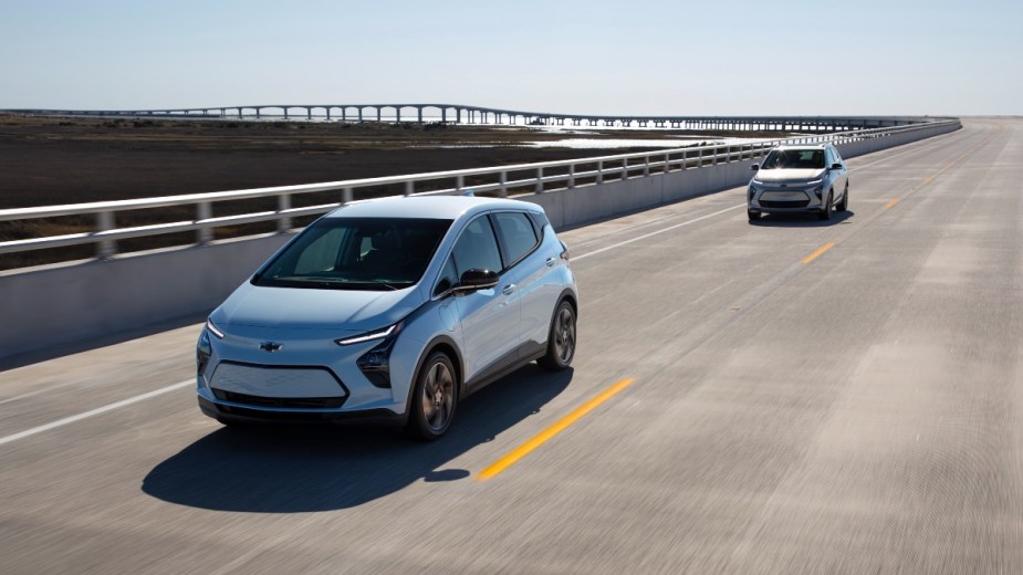 a new chevrolet bolt ev tackle the highway with impress battery range