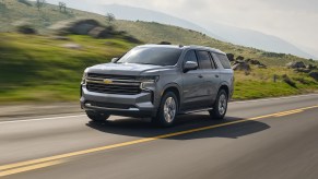 2022 Chevy Tahoe on the road