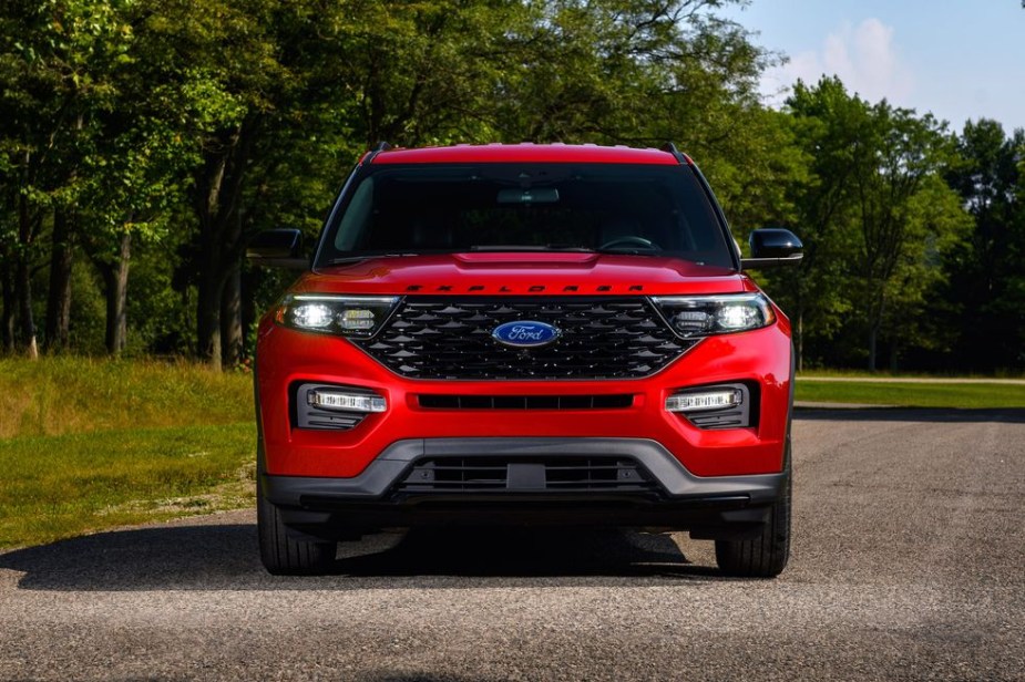 2022 Ford Explorer on the road 