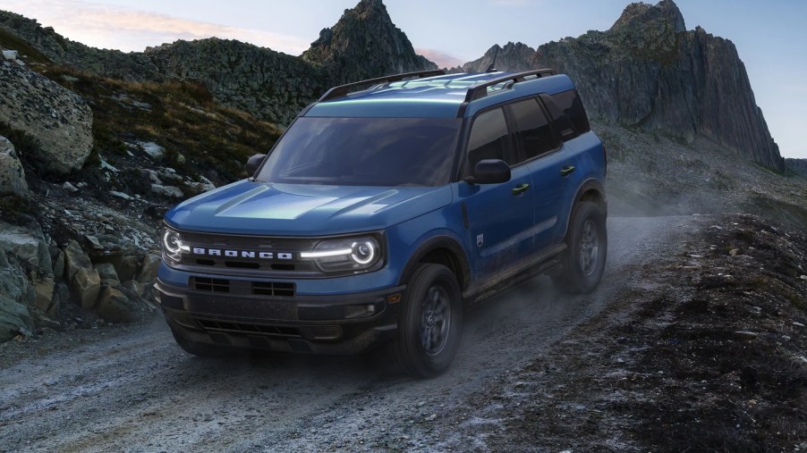 A 2022 Ford Bronco Sport standard features for safety, tech, engine, and more.