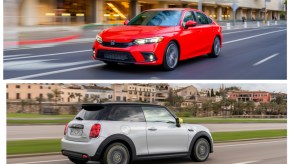 2022 Honda Civic 2022 Mini Cooper comparison