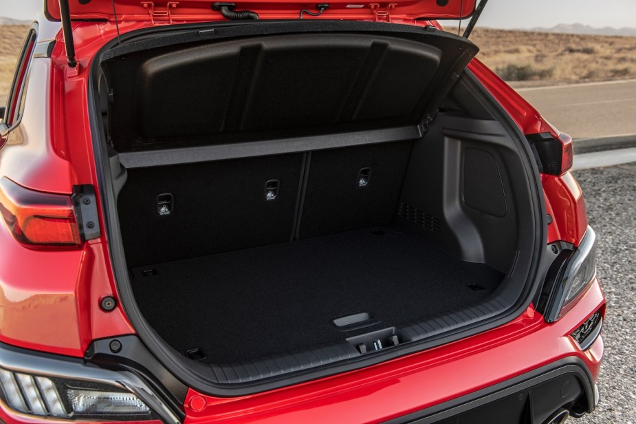 2022 Hyundai Kona N cargo area