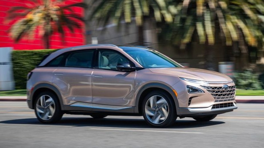 The 2022 Hyundai Nexo is one of the only hydrogen-powered vehicles in the market today