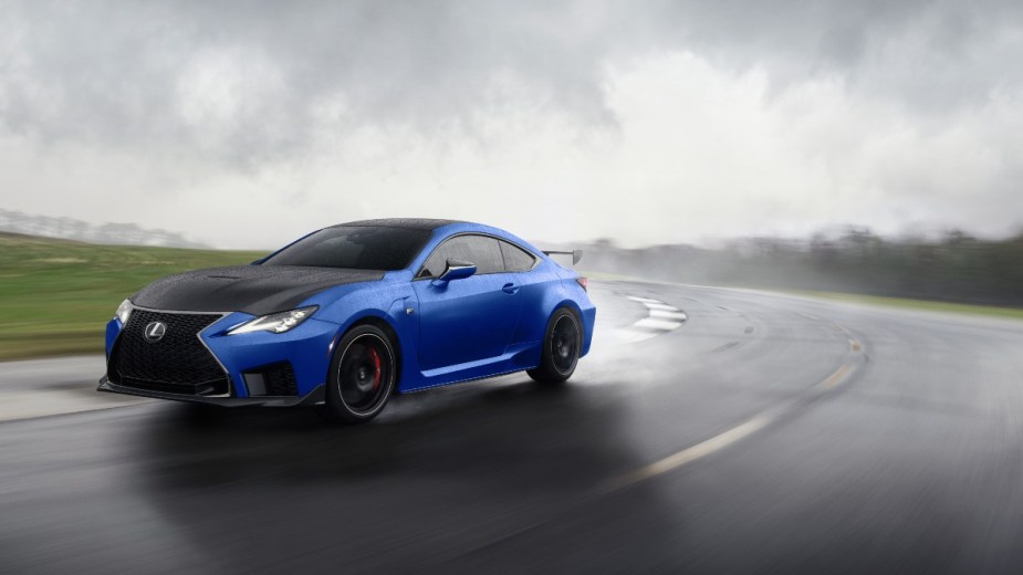 a new 2022 lexus rc f fuji speedway edition on track, an incredibly fast coupe thanks to an abundance of upgrades