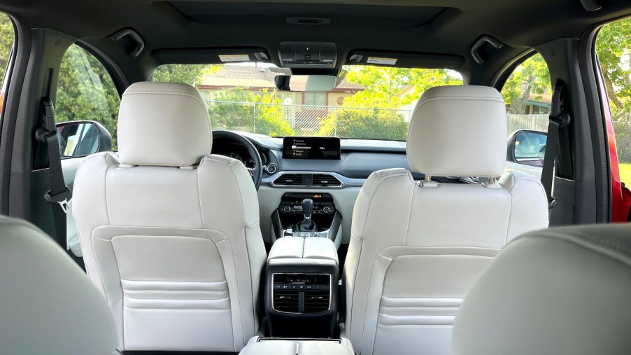 2022 Mazda CX-9 parchment-colored interior