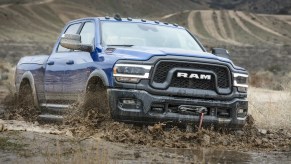 2022 Ram 2500 off-roading in mud