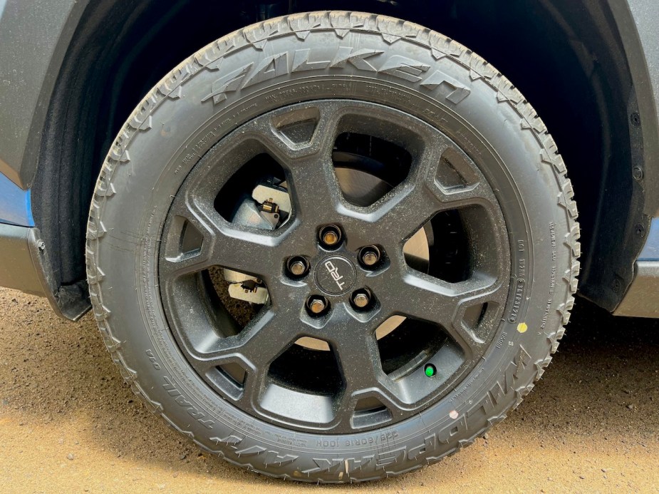 2022 Toyota RAV4 TRD Off Road matte-black wheel